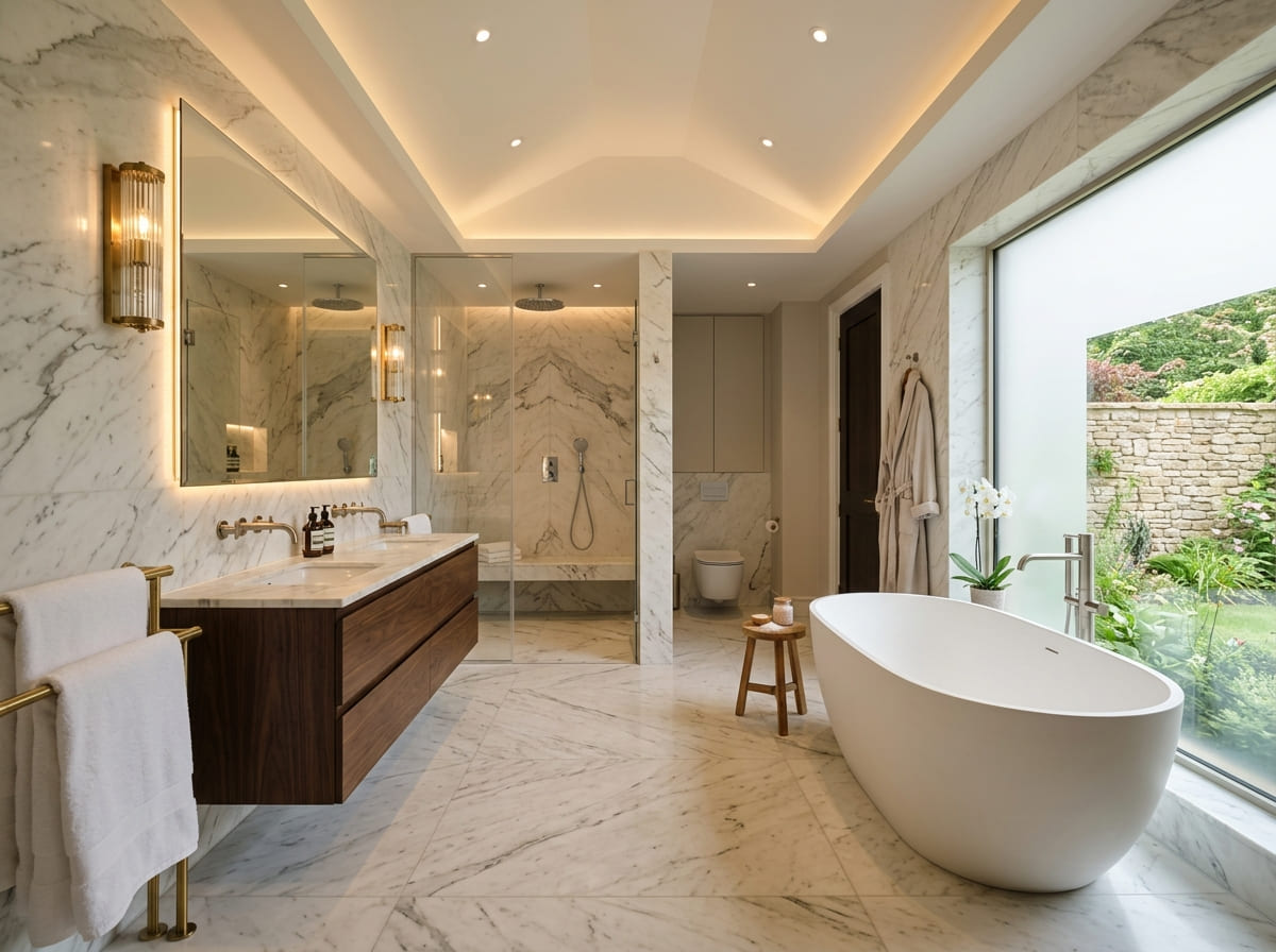 Custom Bathroom Renovation in Center